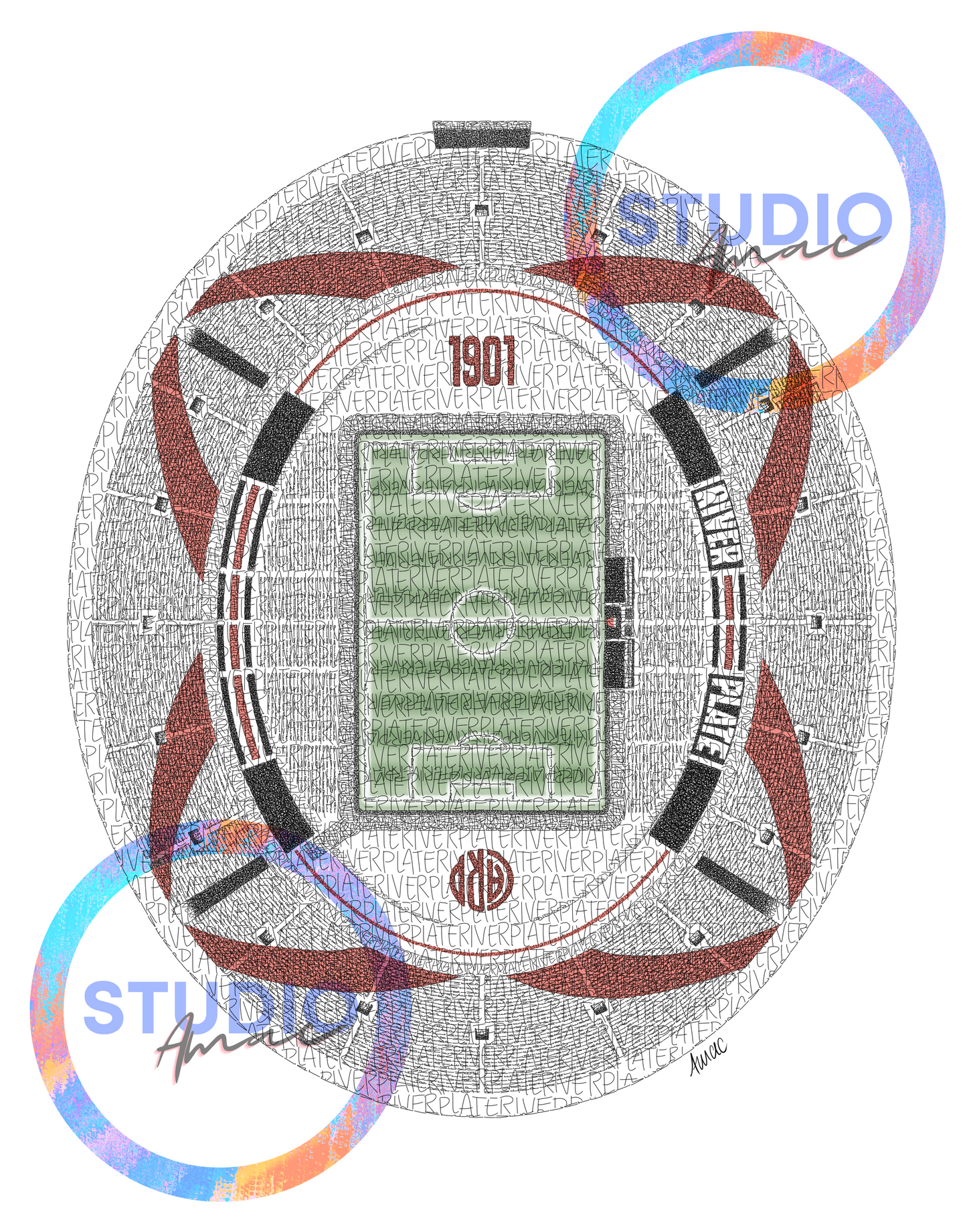 River Plate Print