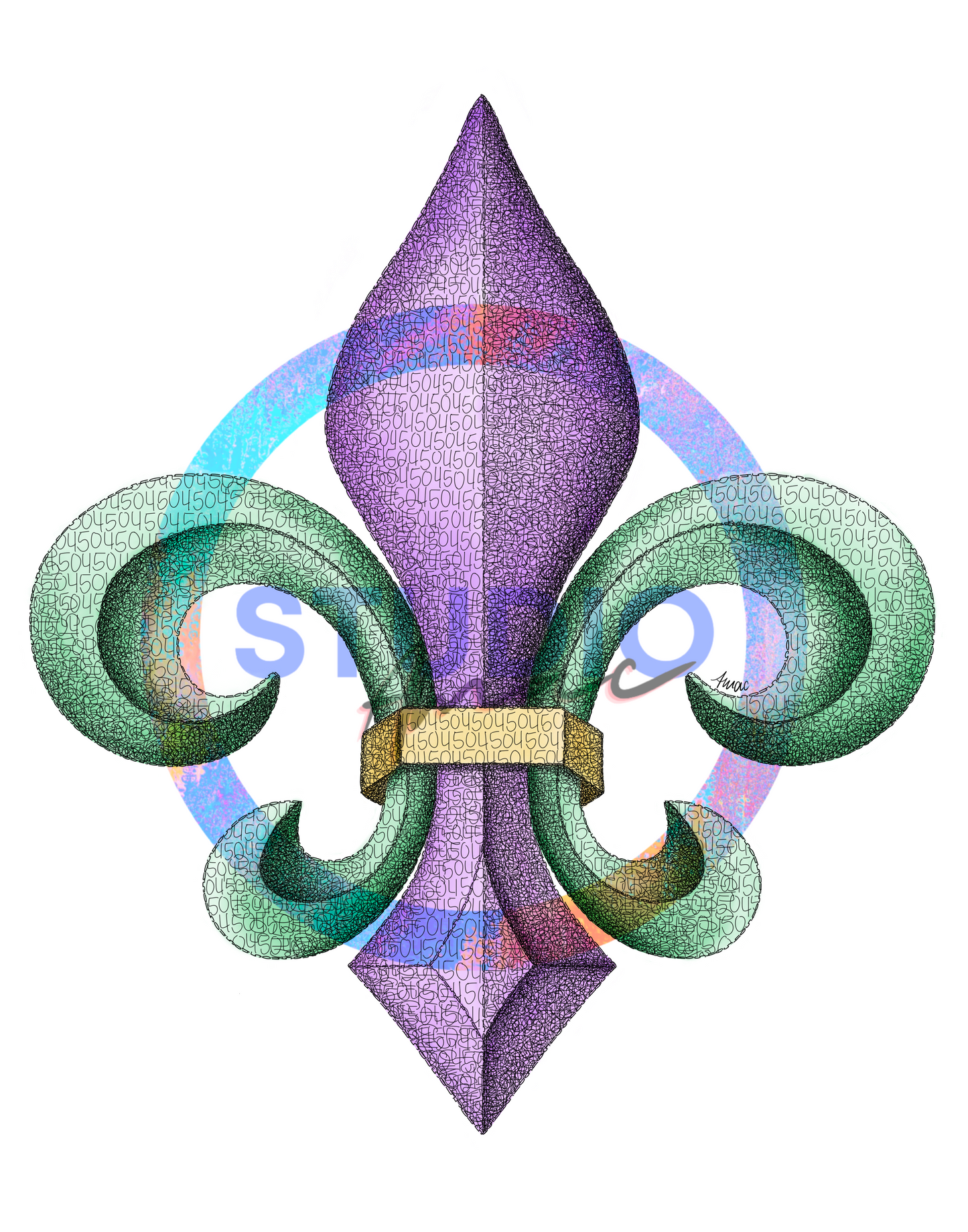 504 Fleur De Lis Print (Mardi Gras Edition)