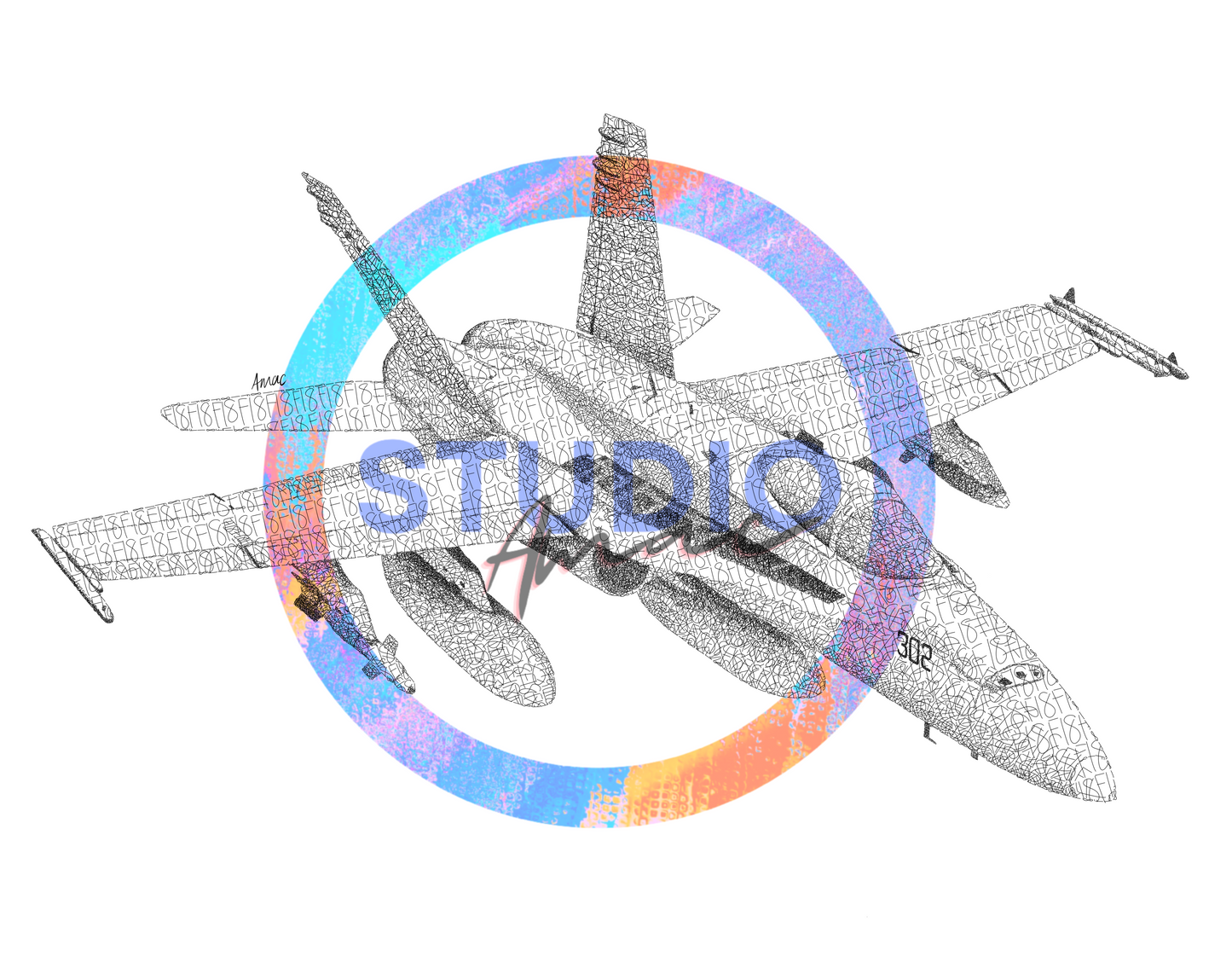 F-18 Hornet Sticker