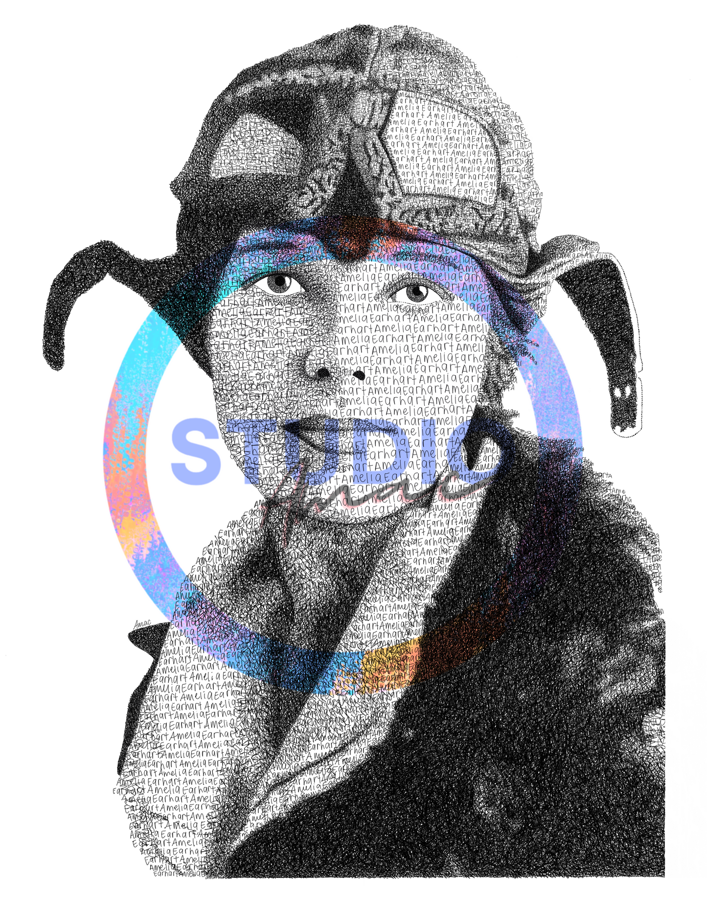 Amelia Earhart Sticker