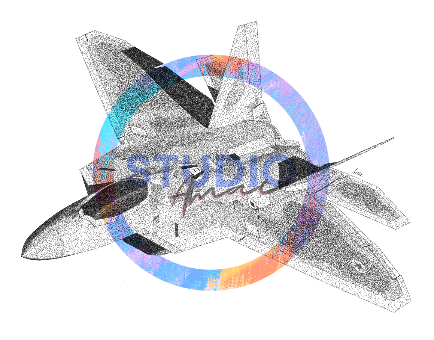 F-22 Raptor Sticker