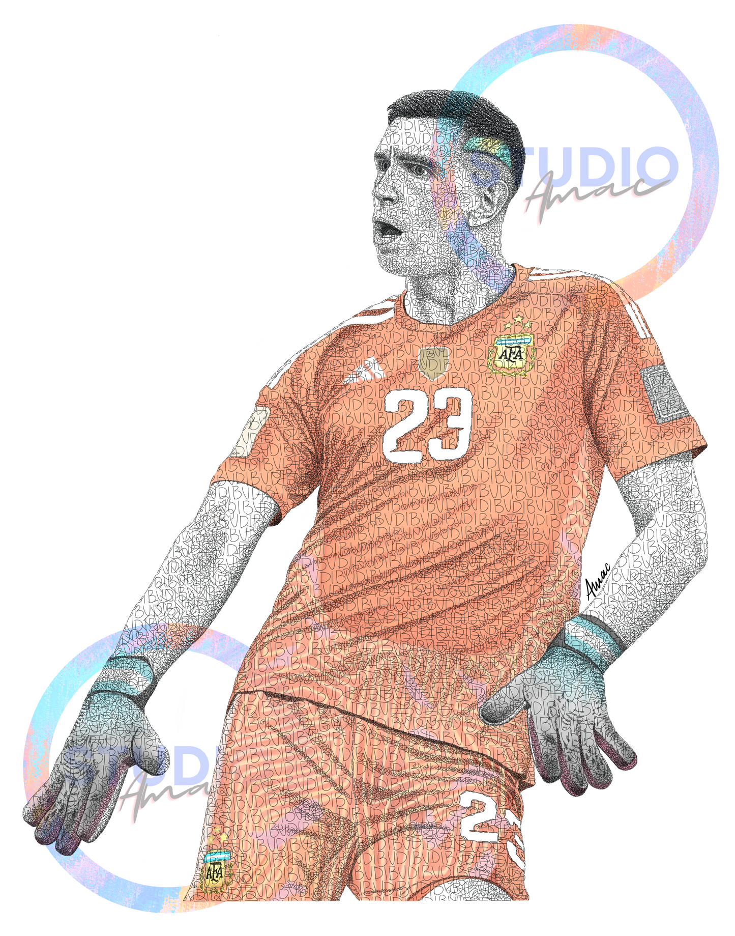 2026 Emiliano Martinez World Cup AFA Print