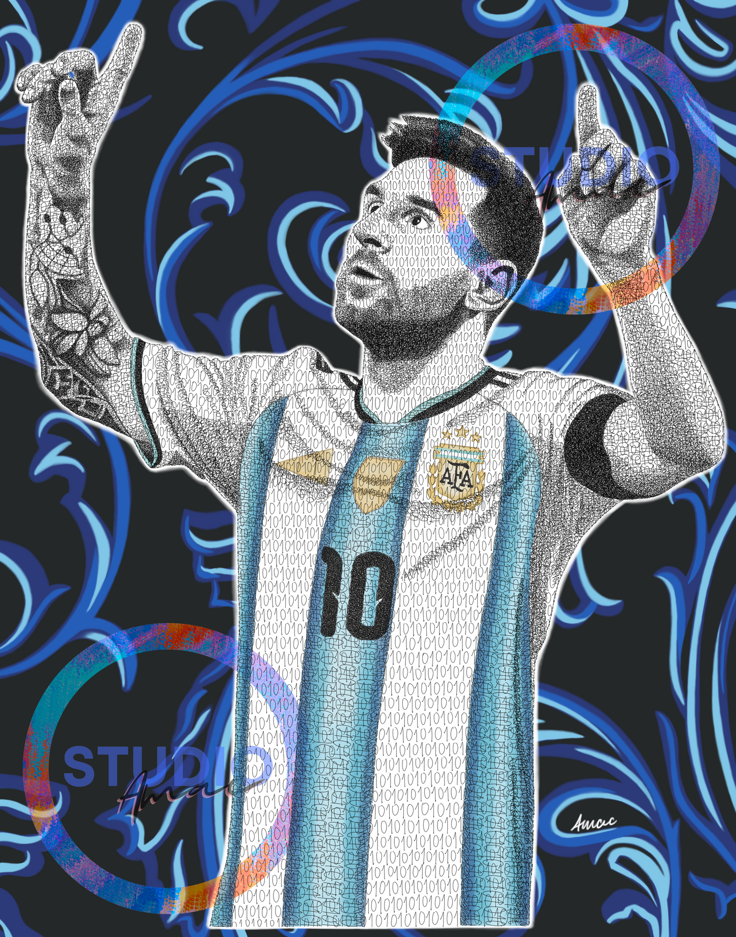 2026 Limited Edition Messi World Cup AFA Print