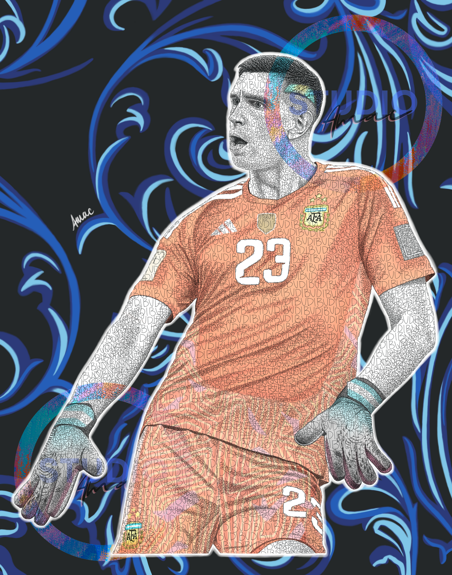 2026 Limited Edition Emiliano Martinez World Cup AFA Print