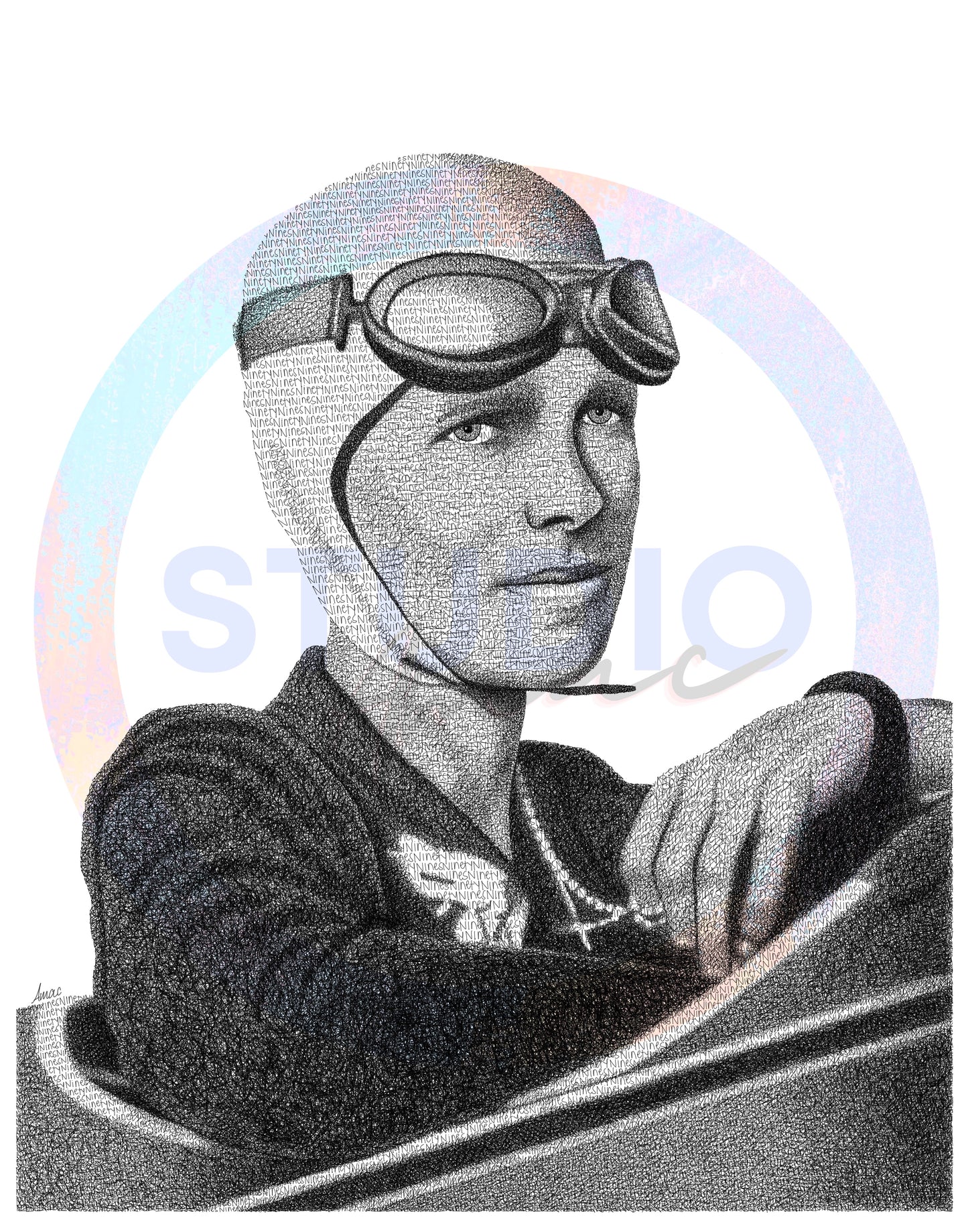 Amelia Earhart, The Ninety Nines Print