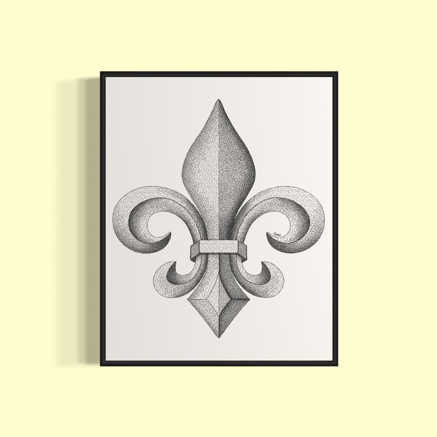 504 Fleur De Lis Print