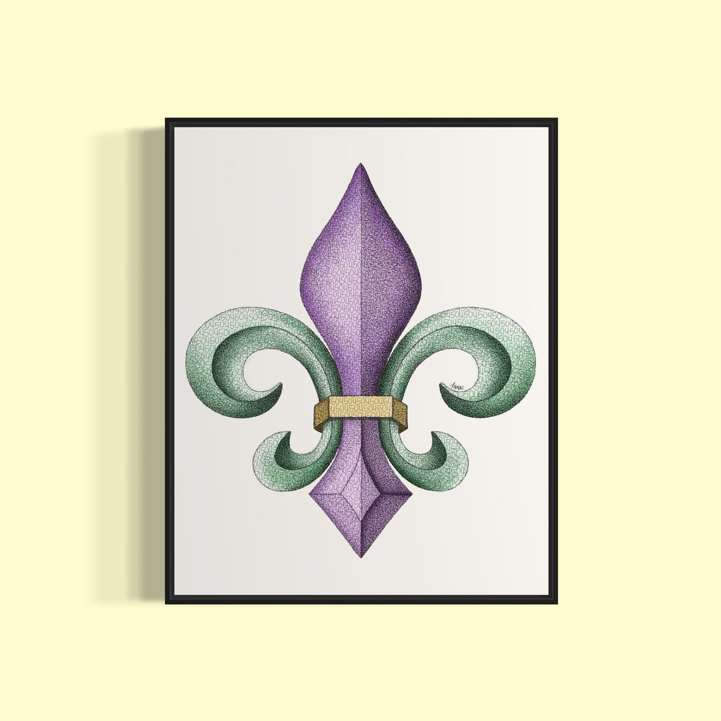 504 Fleur De Lis Print