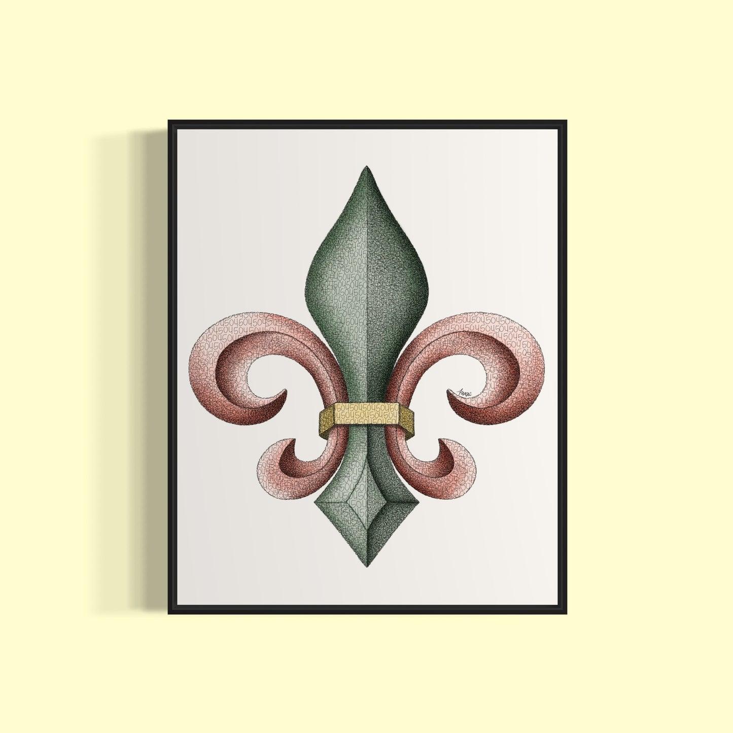 504 Fleur De Lis Print