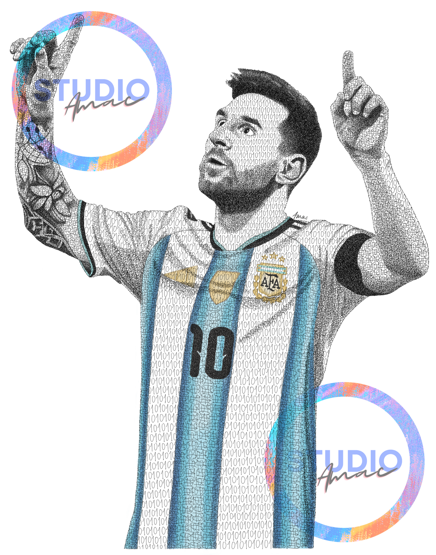 2026 Messi World Cup AFA Print