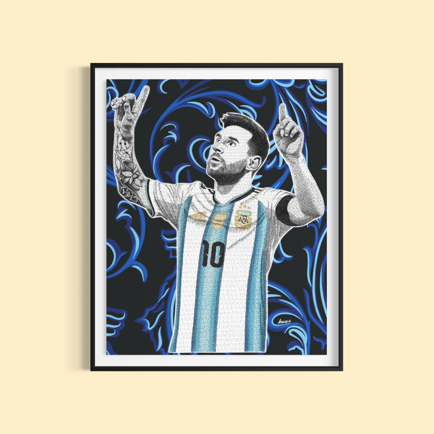 2026 Limited Edition Messi World Cup AFA Print