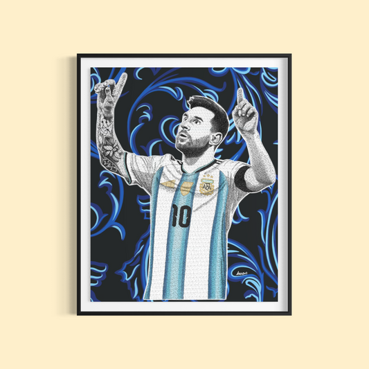 limited-edition Lionel Messi 2026 World Cup print, by Studio Amac