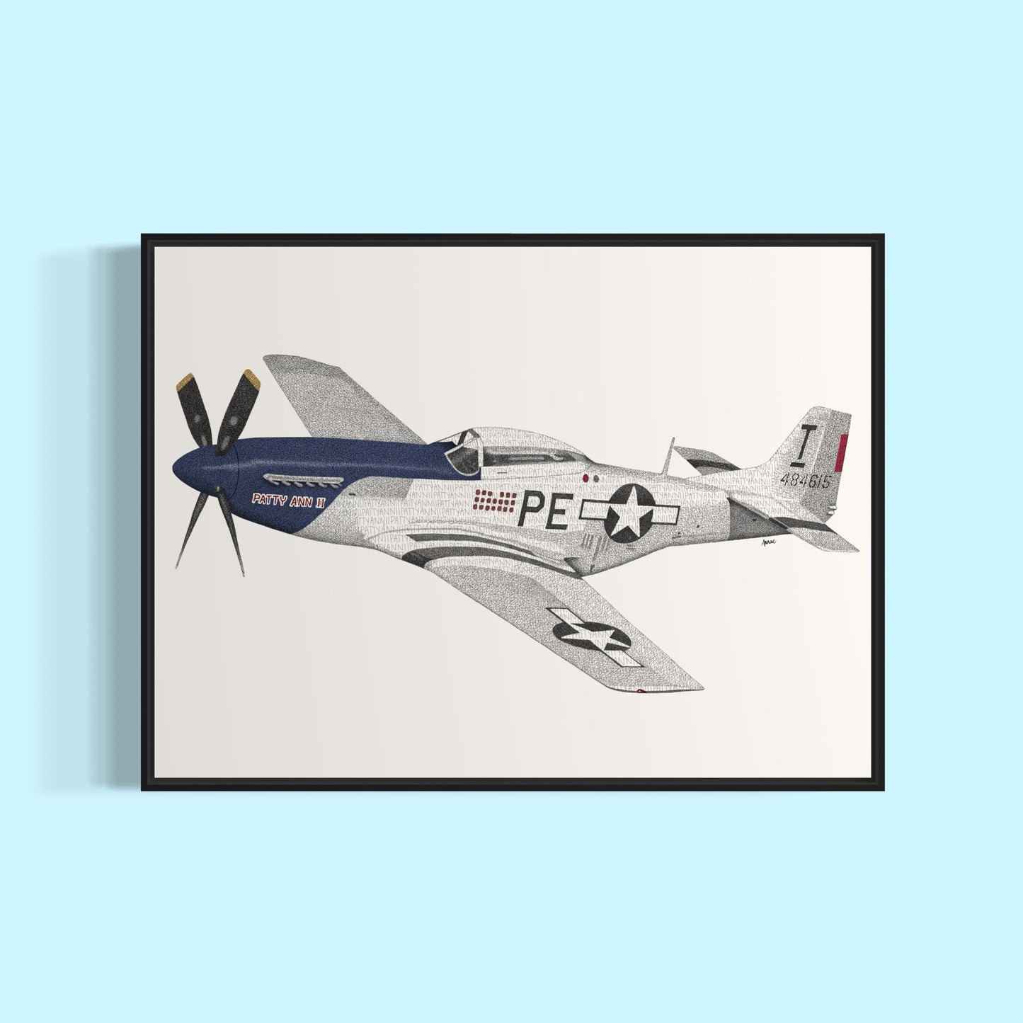 P-51 Patty Ann Print